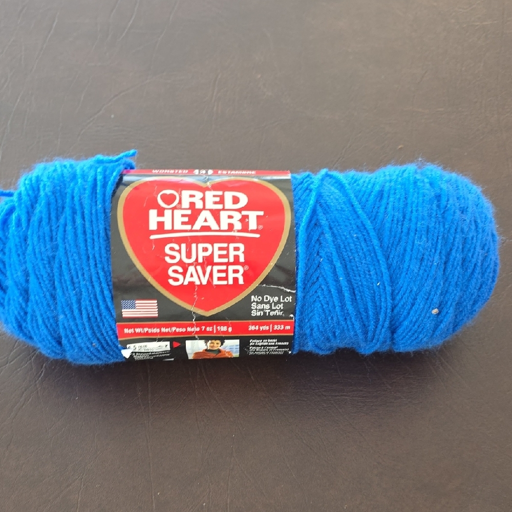 Red Heart Super Saver Yarn in Blue
